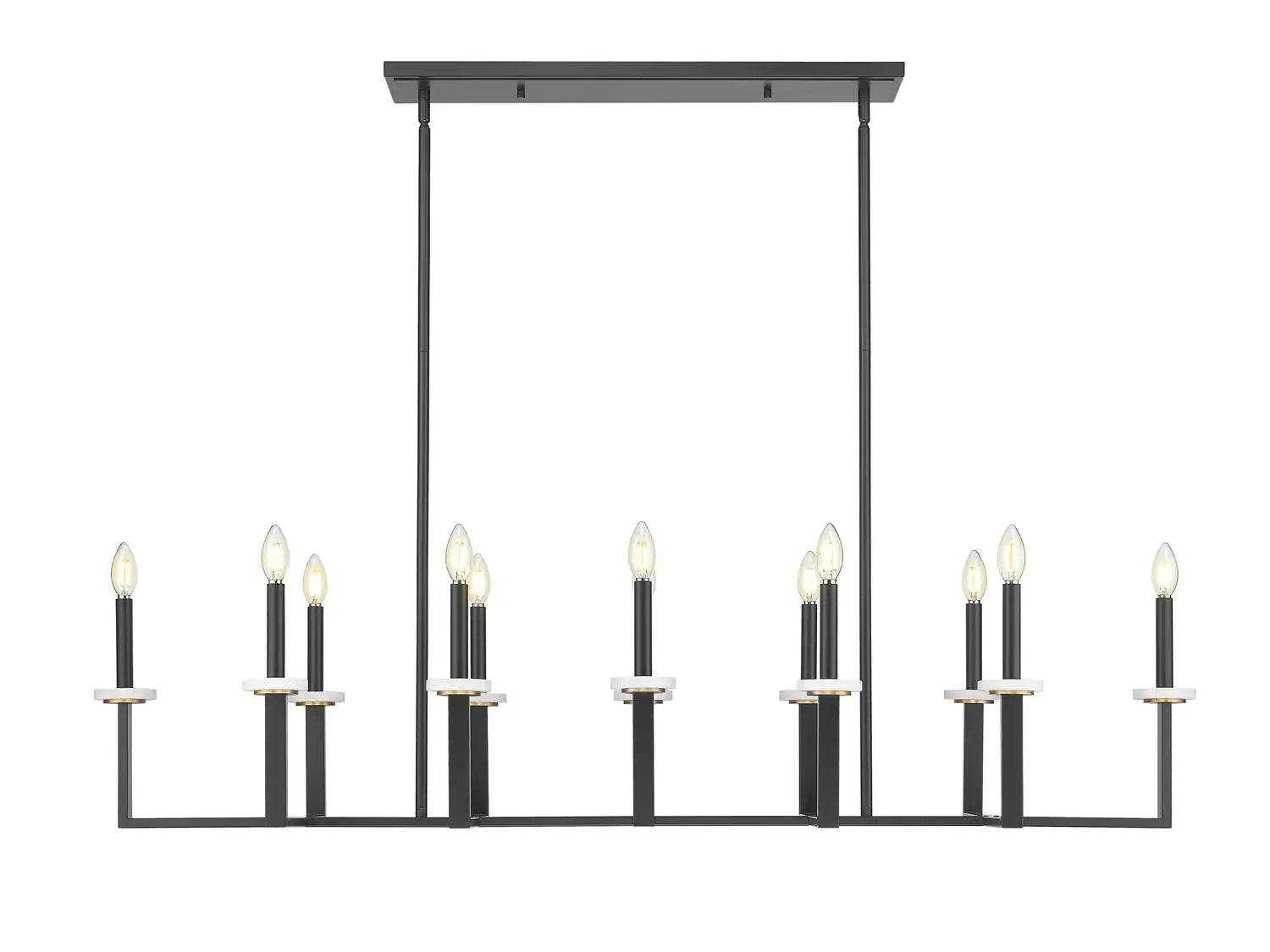Z-LITE, GAULTIER LINEAR CHANDELIER, LINEAR LIGHT
