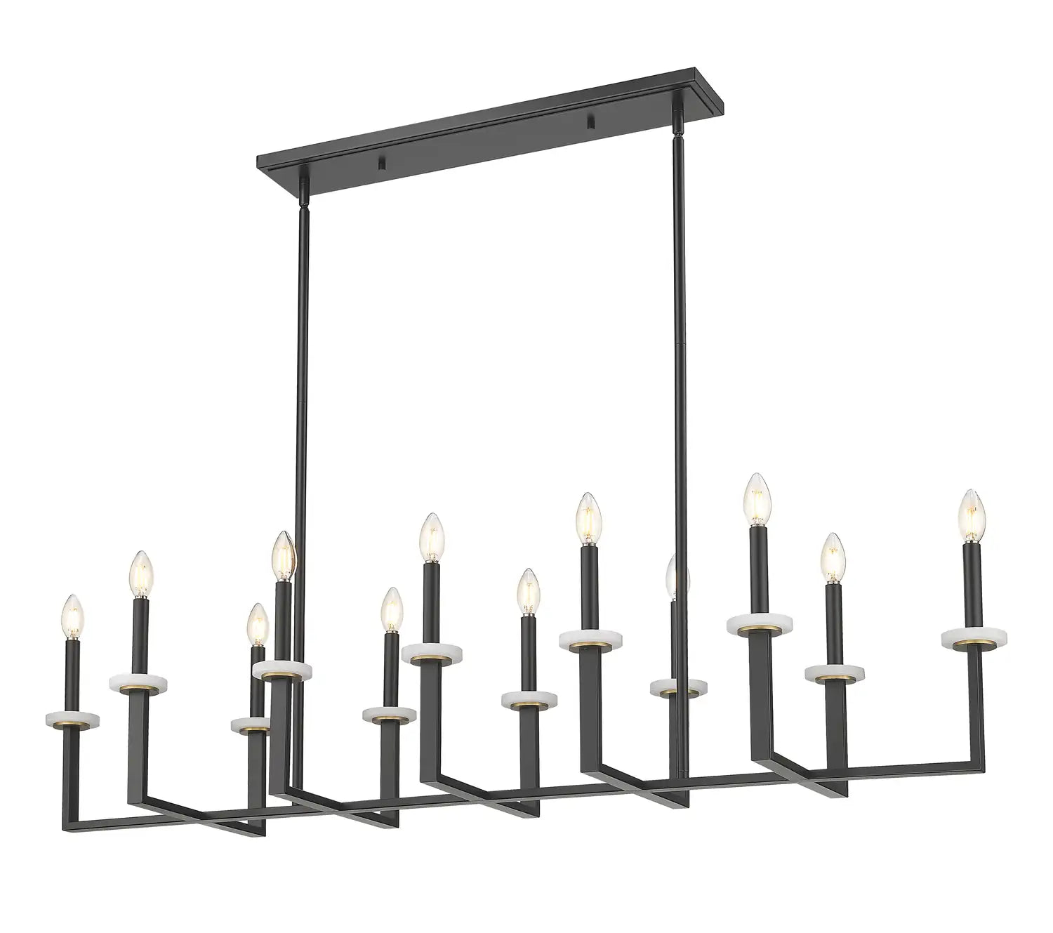 Z-LITE, GAULTIER LINEAR CHANDELIER, LINEAR LIGHT