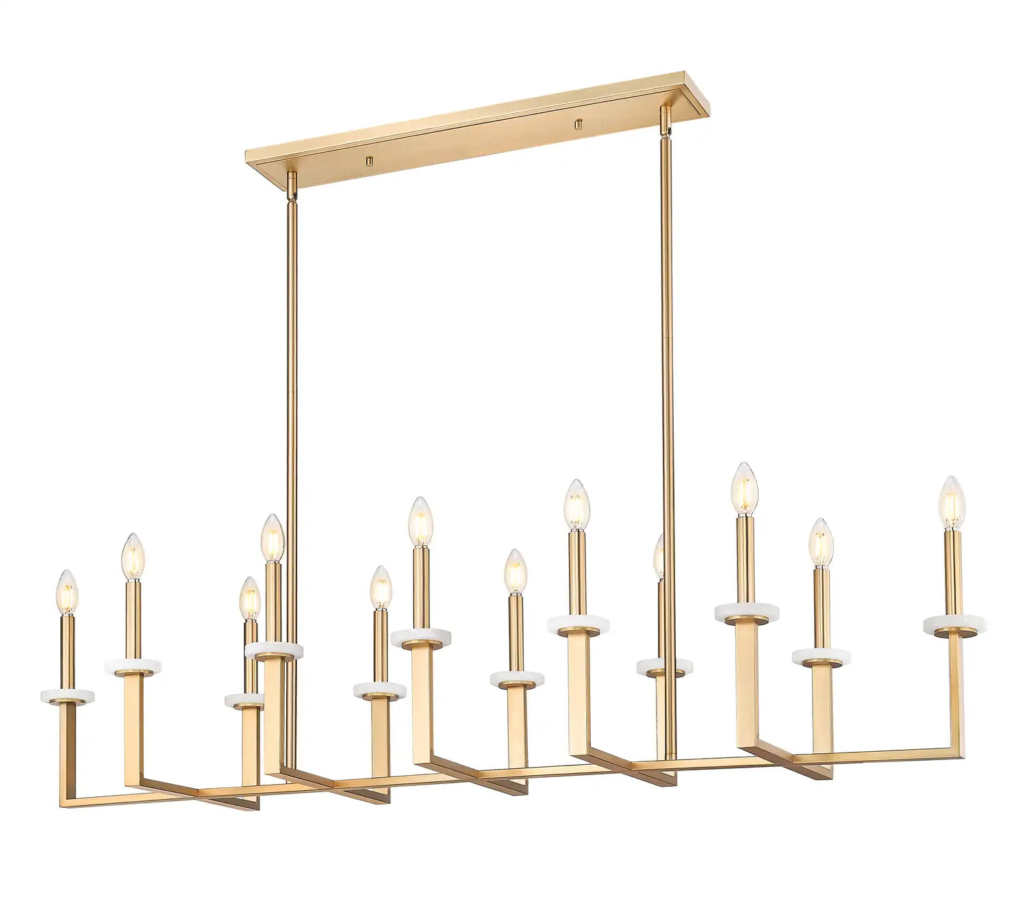 Z-LITE, GAULTIER LINEAR CHANDELIER, LINEAR LIGHT