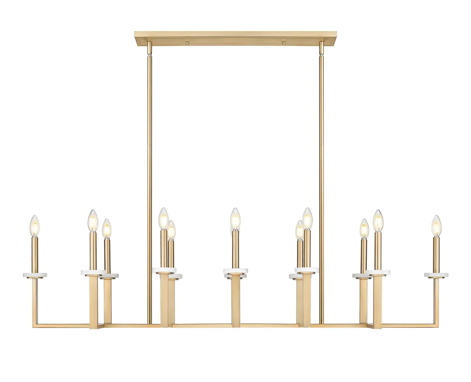 Z-LITE, GAULTIER LINEAR CHANDELIER, LINEAR LIGHT