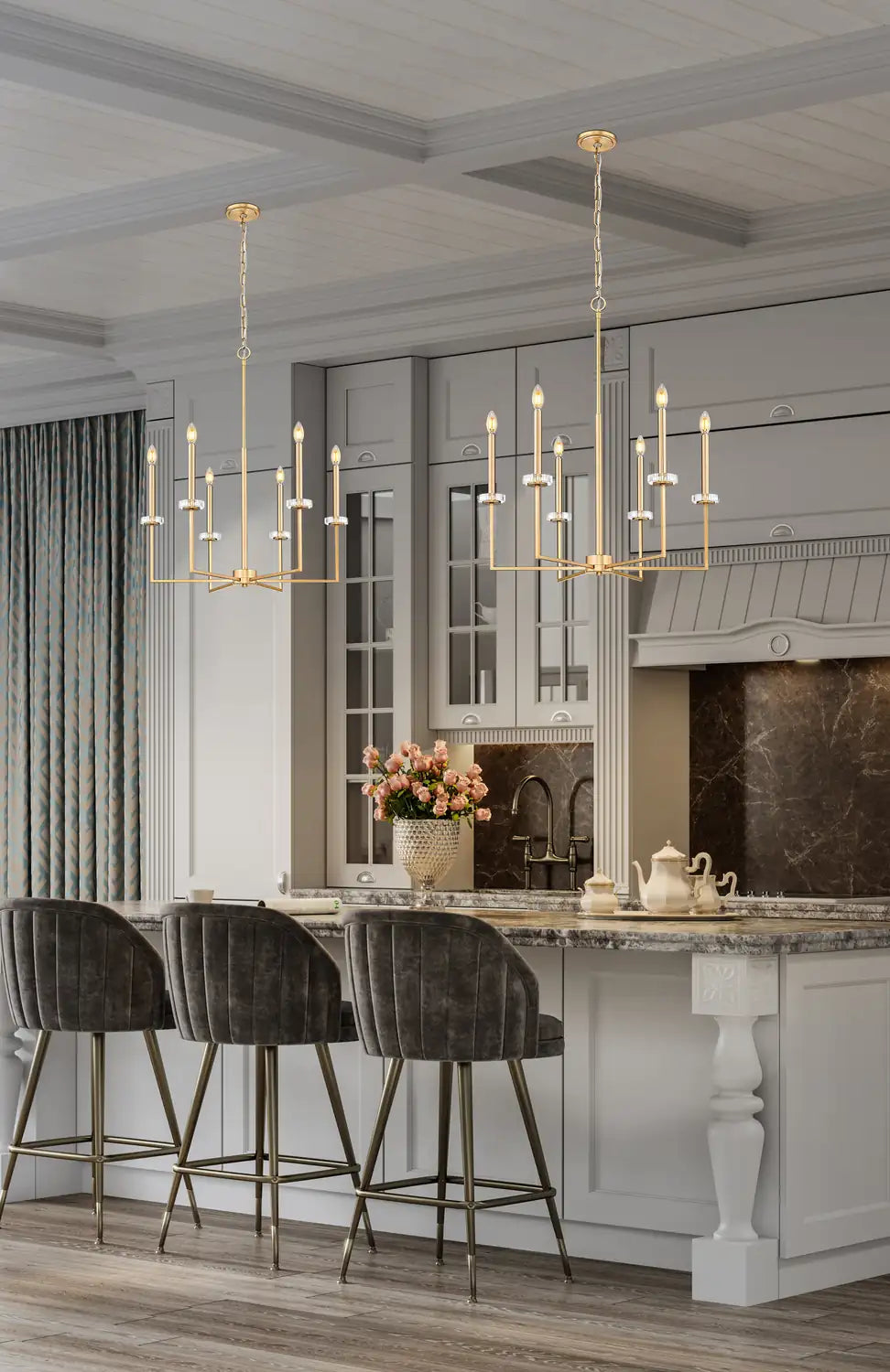 Z-LITE, GAULTIER CHANDELIER, CHANDELIER LIGHT