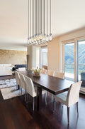 Z-LITE, ARDEN LINEAR CHANDELIER, LINEAR LIGHT