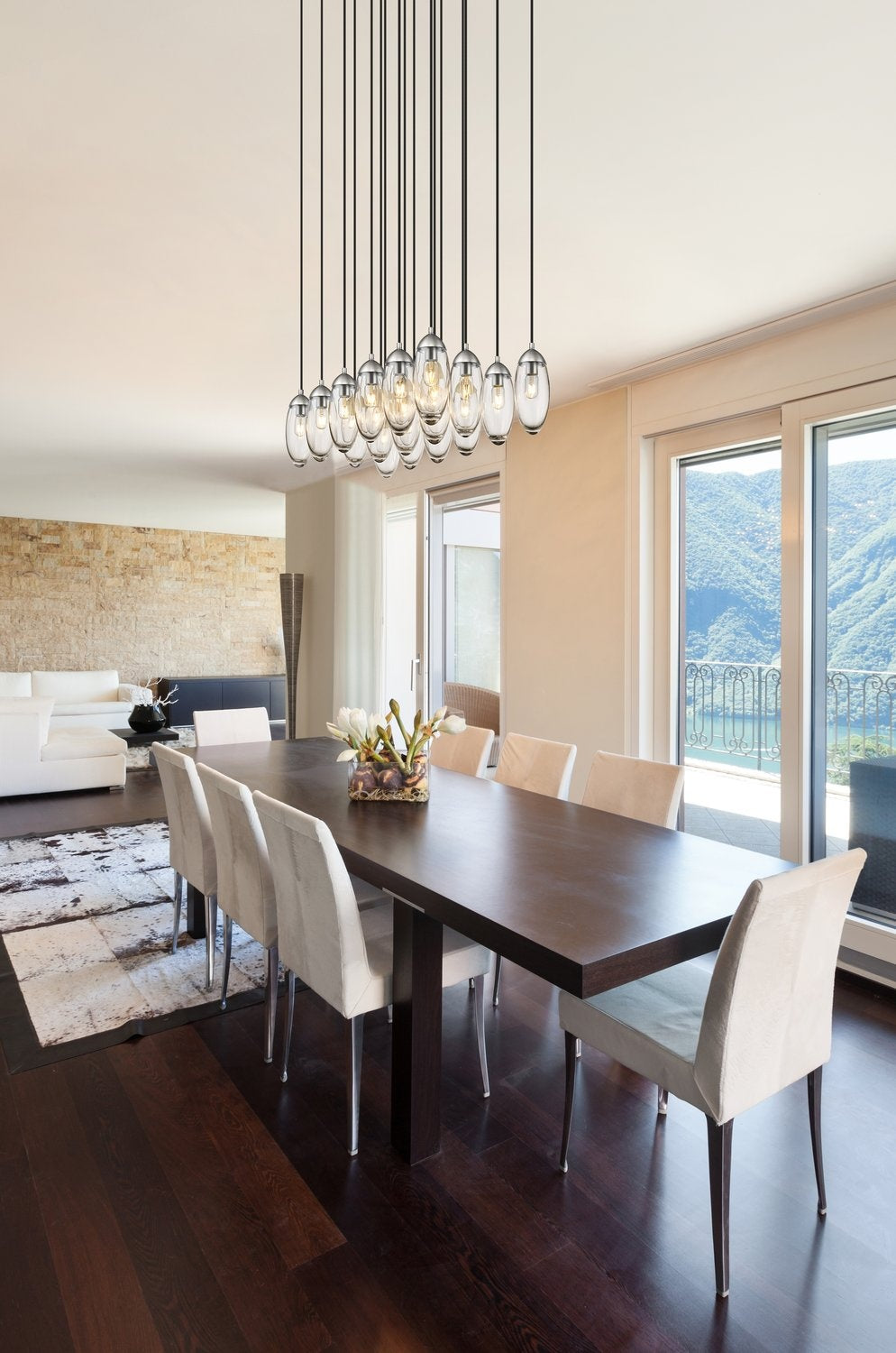 Z-LITE, ARDEN LINEAR CHANDELIER, LINEAR LIGHT