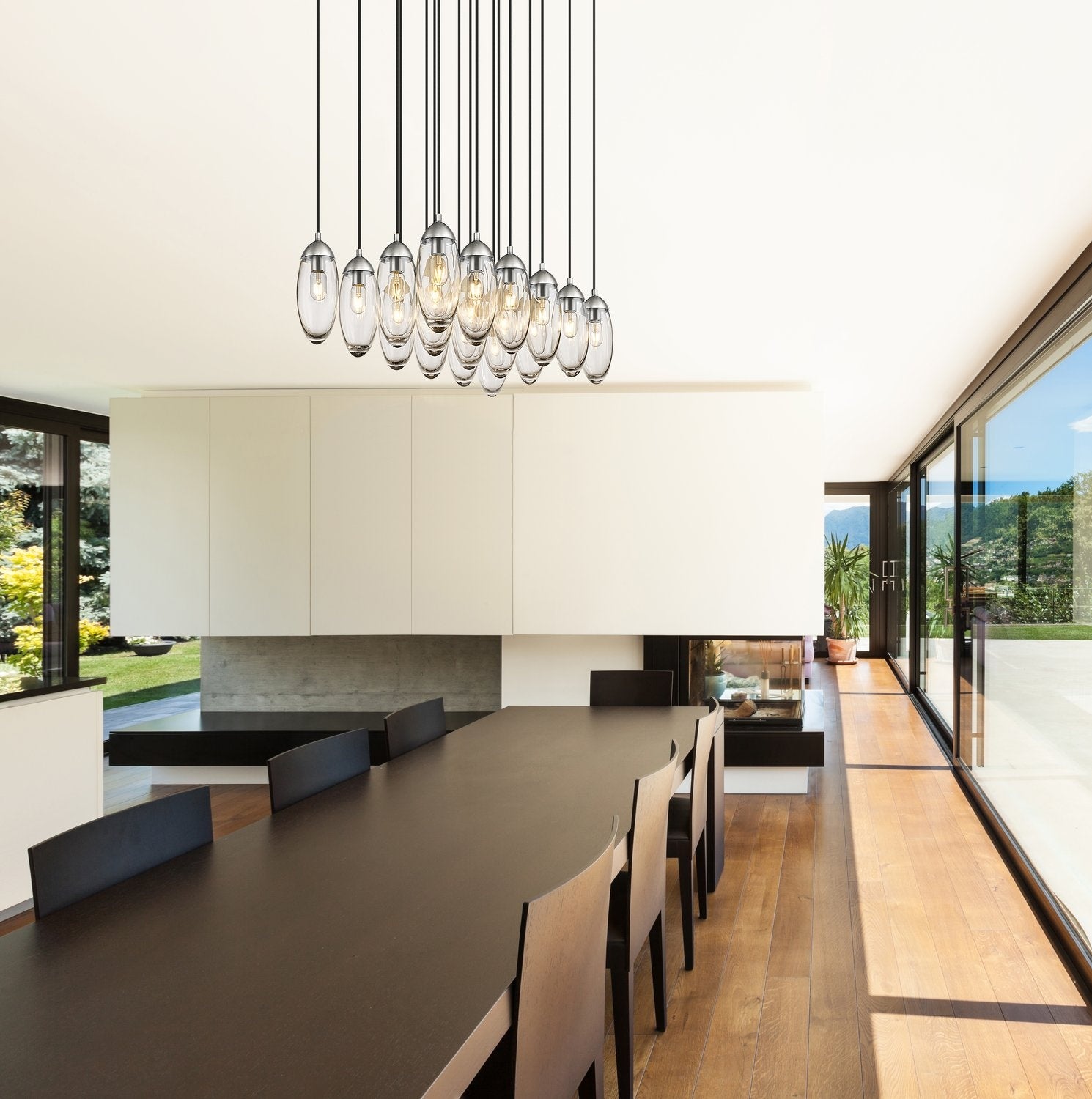 Z-LITE, ARDEN LINEAR CHANDELIER, LINEAR LIGHT