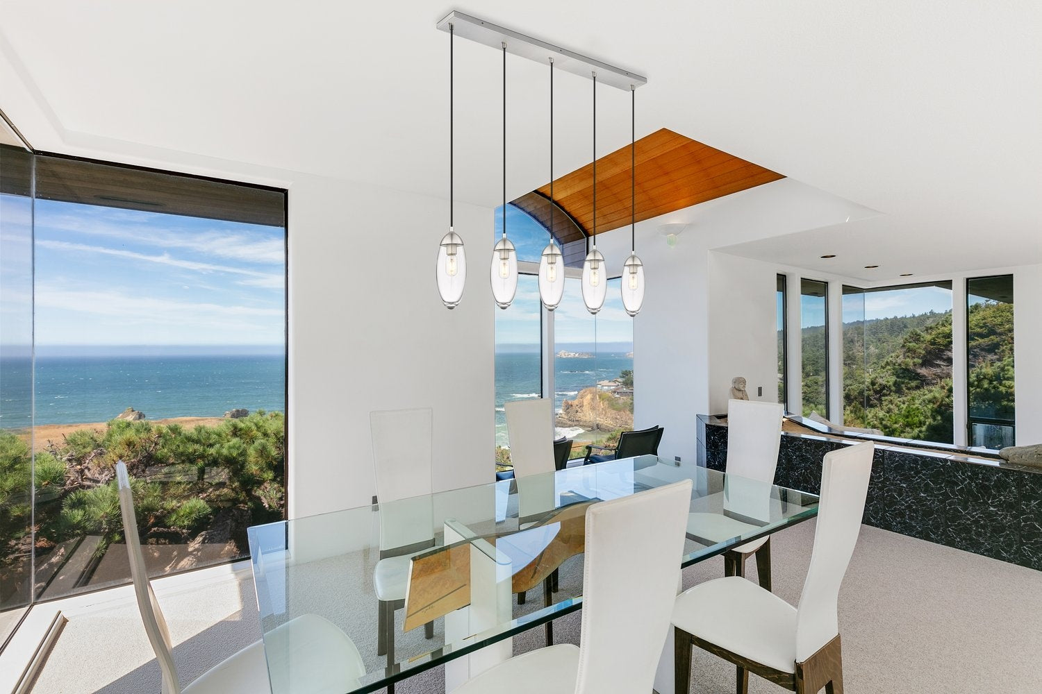Z-LITE, ARDEN LINEAR CHANDELIER, LINEAR LIGHT