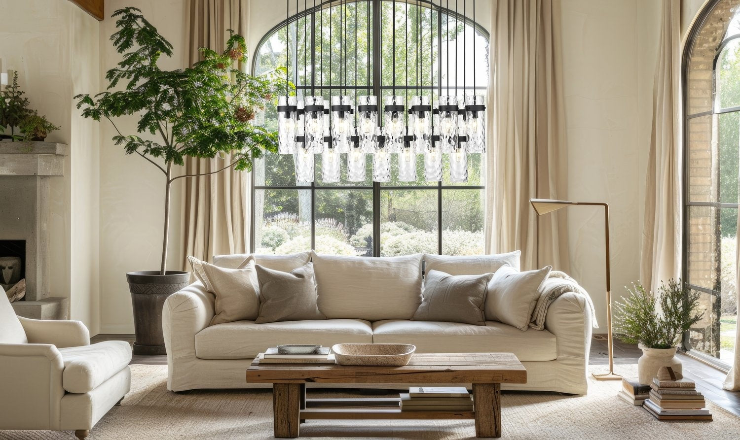 Z-LITE, FONTAINE LINEAR CHANDELIER, LINEAR LIGHT