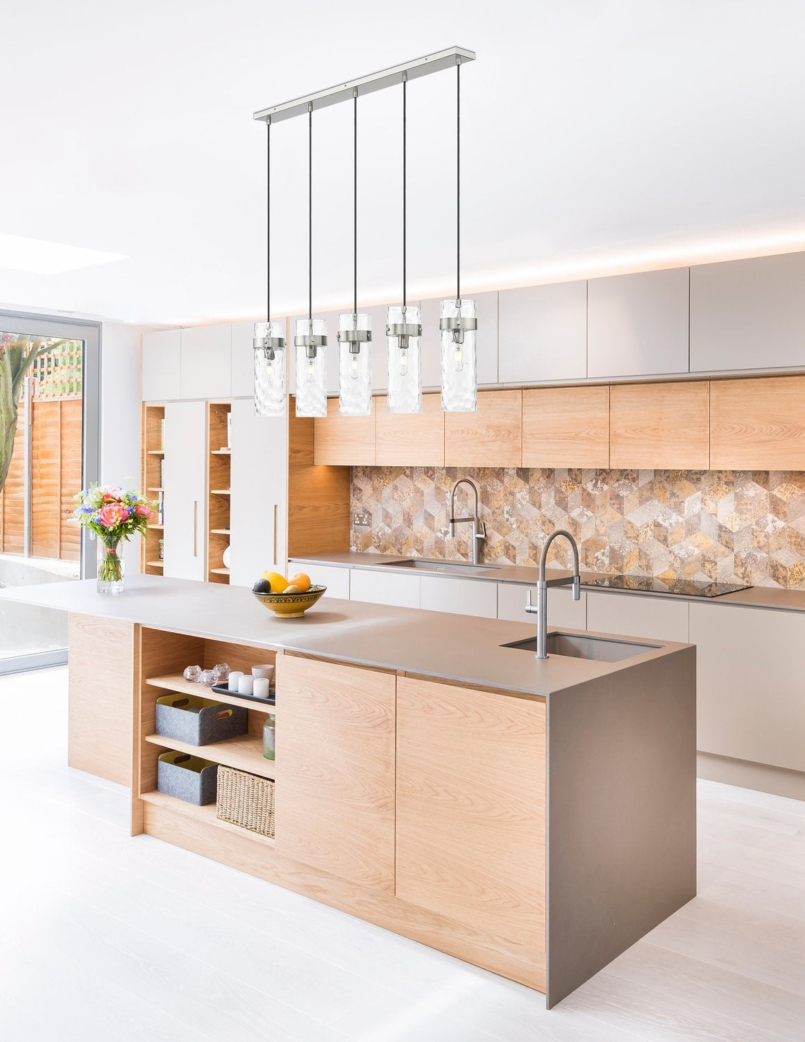 Z-LITE, FONTAINE LINEAR CHANDELIER, LINEAR LIGHT