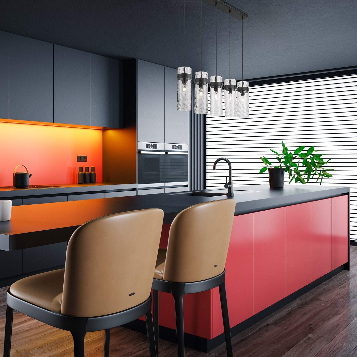Z-LITE, FONTAINE LINEAR CHANDELIER, LINEAR LIGHT