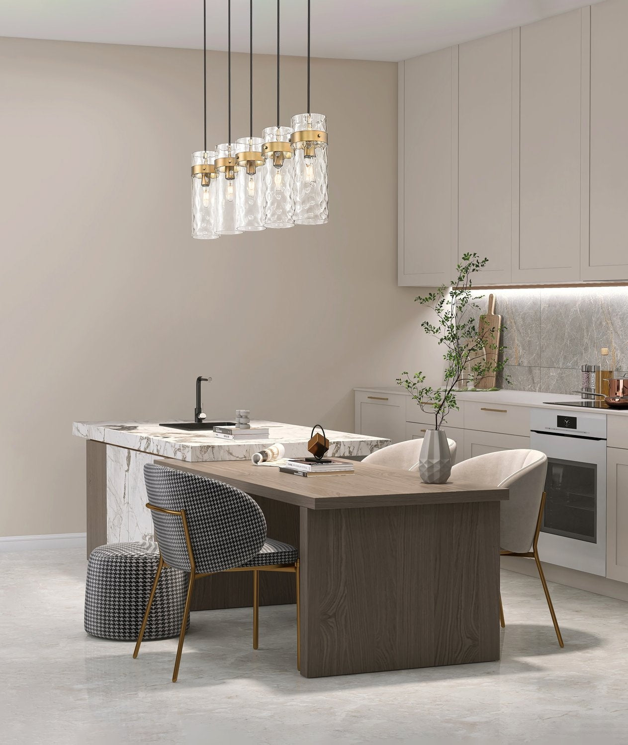 Z-LITE, FONTAINE LINEAR CHANDELIER, LINEAR LIGHT
