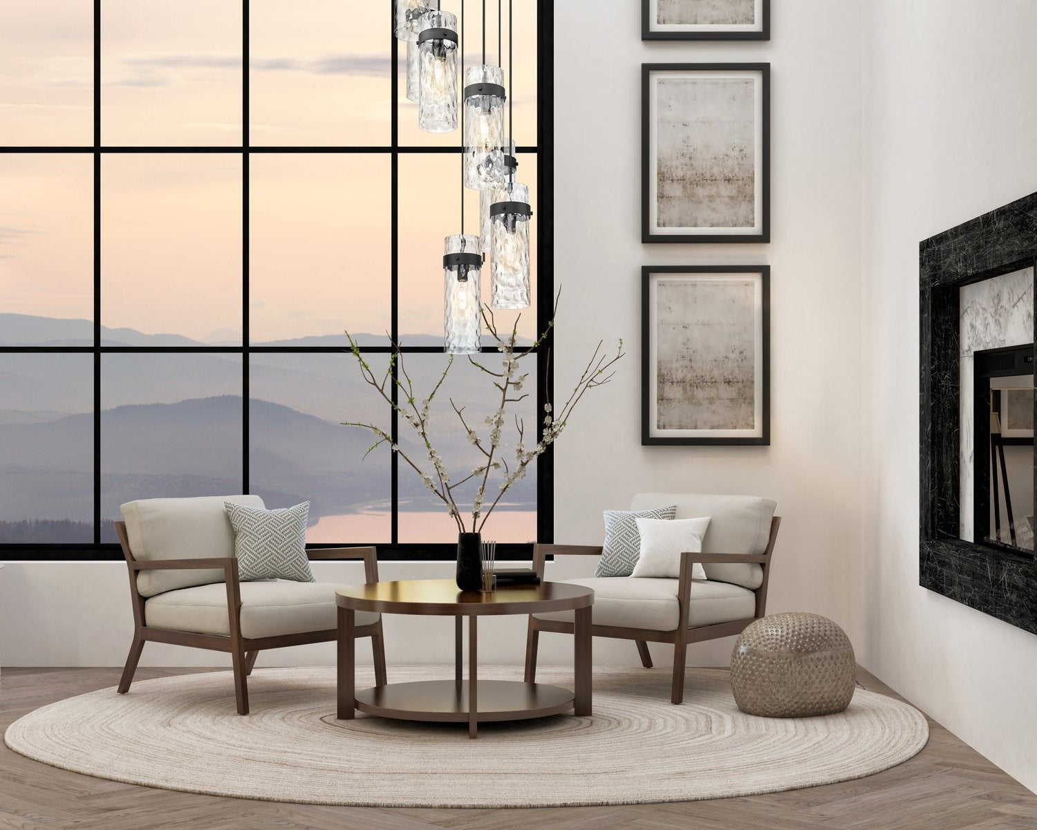 Z-LITE, FONTAINE CHANDELIER, CHANDELIER LIGHT