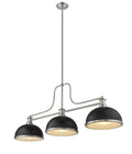 Z-LITE MELANGE BILLIARD | 725-3BN-D12MB+BN
