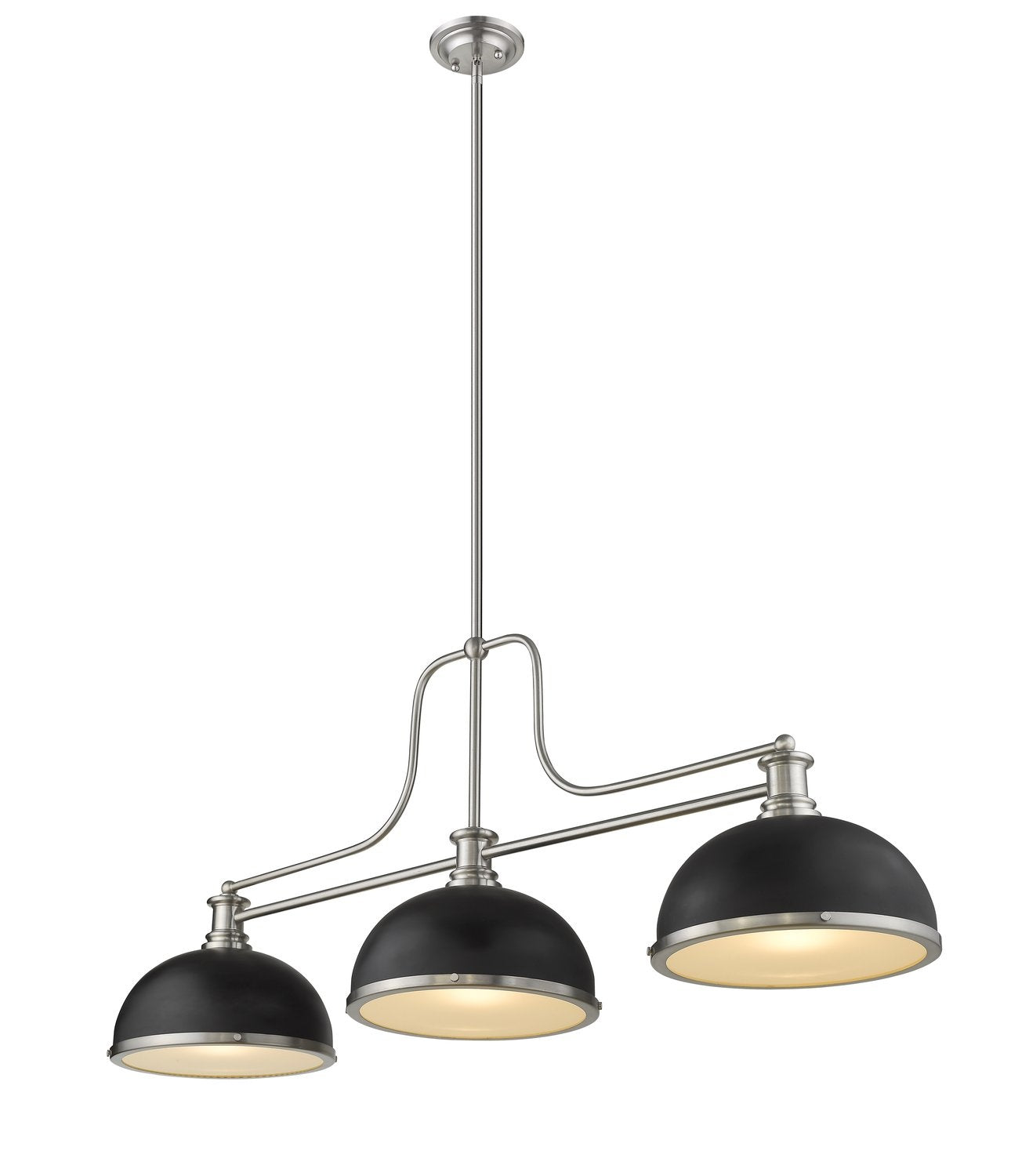 Z-LITE MELANGE BILLIARD | 725-3BN-D12MB+BN
