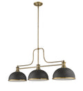 Z-LITE MELANGE BILLIARD | 725-3HBR-D12BRZ+HBR