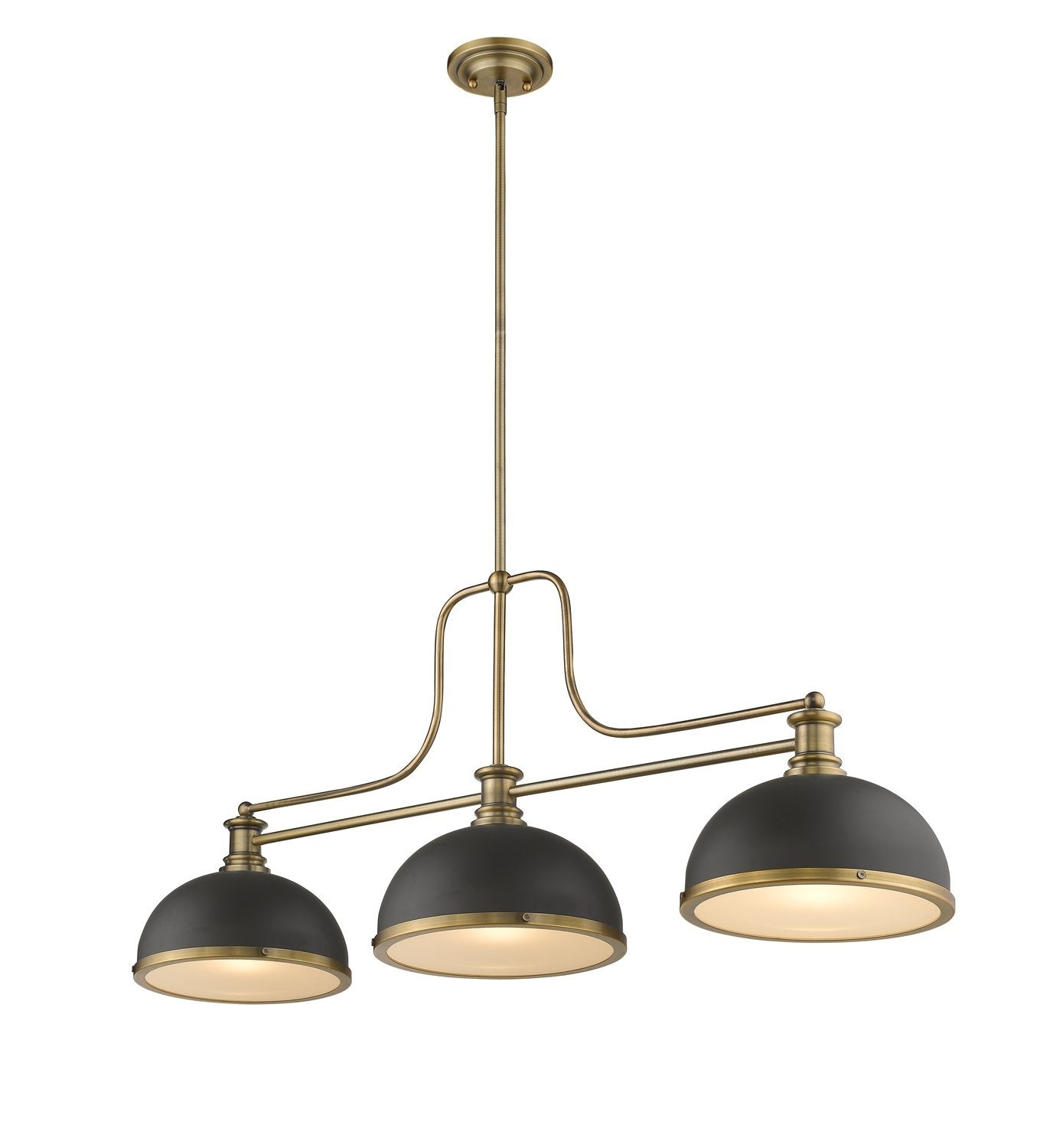 Z-LITE, MELANGE 3 LIGHT BILLIARD, LINEAR LIGHT