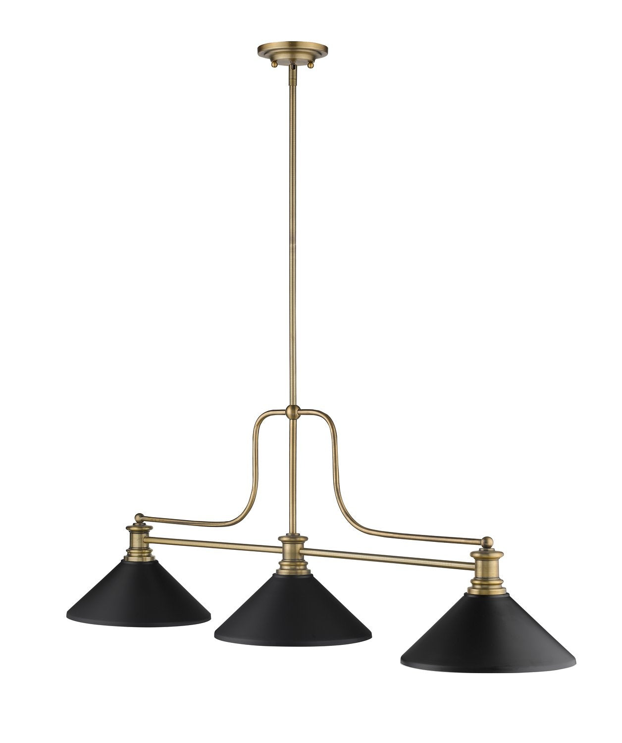 Z-LITE MELANGE BILLIARD | 725-3HBR-MMB