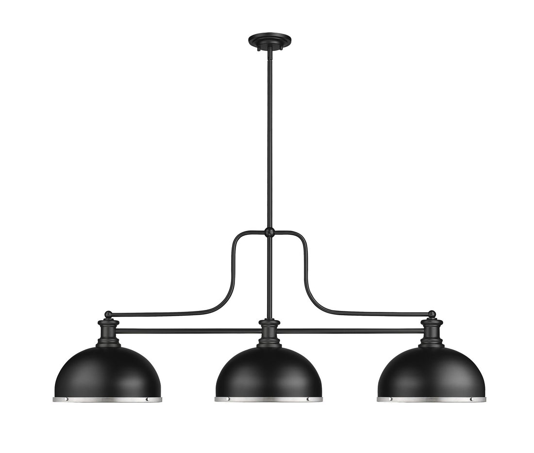 Z-LITE MELANGE BILLIARD | 725-3MB-D12MB+BN