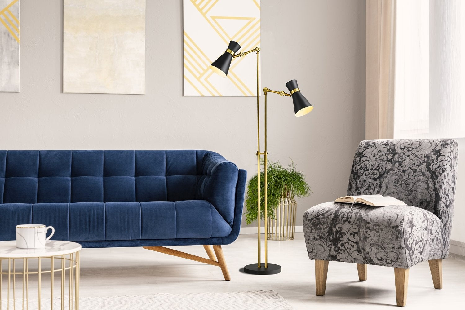 Z-LITE, SORIANO FLOOR LAMP, FLOOR LAMP