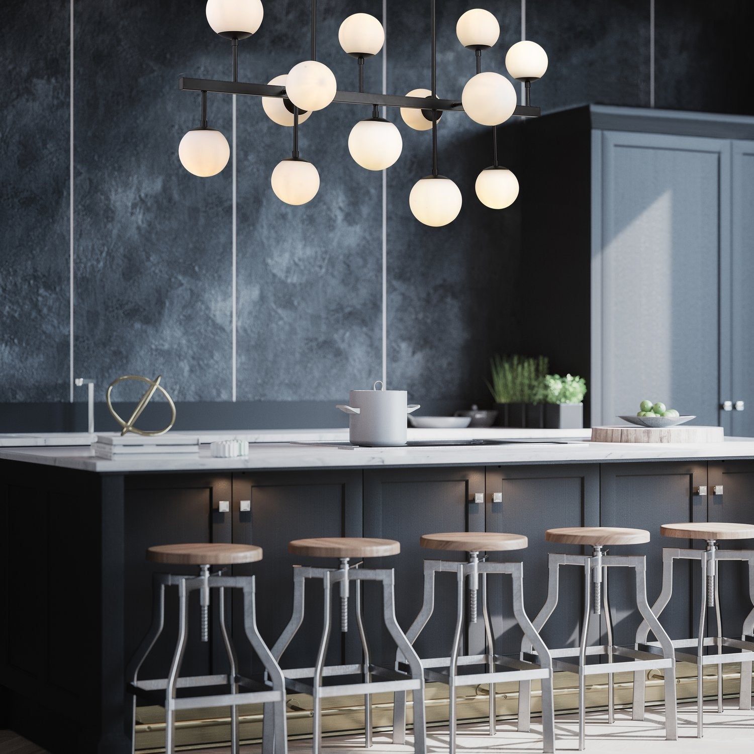 Z-LITE, MIDNETIC LINEAR CHANDELIER, LINEAR LIGHT