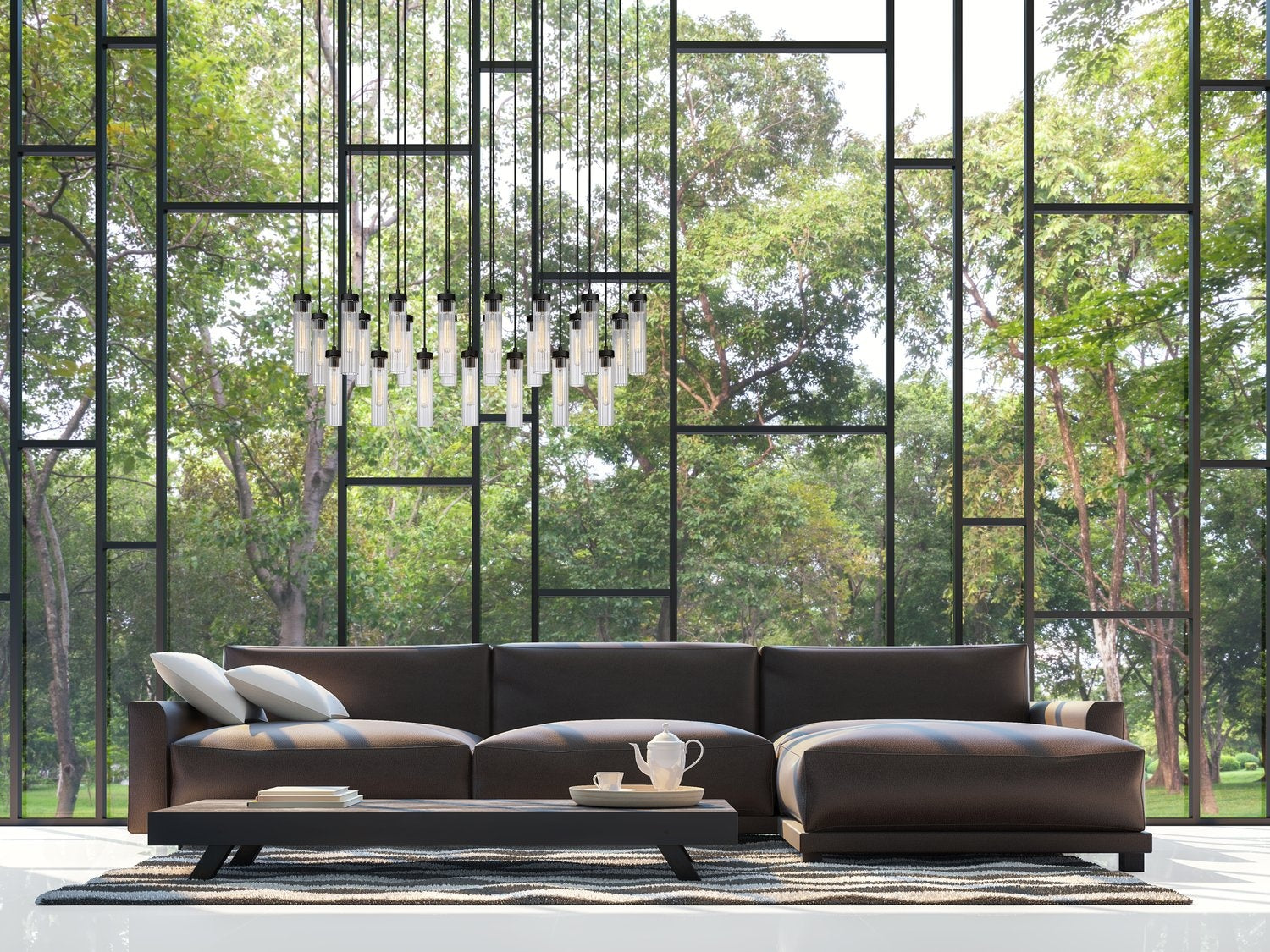 Z-LITE, BEAU LINEAR CHANDELIER, LINEAR LIGHT