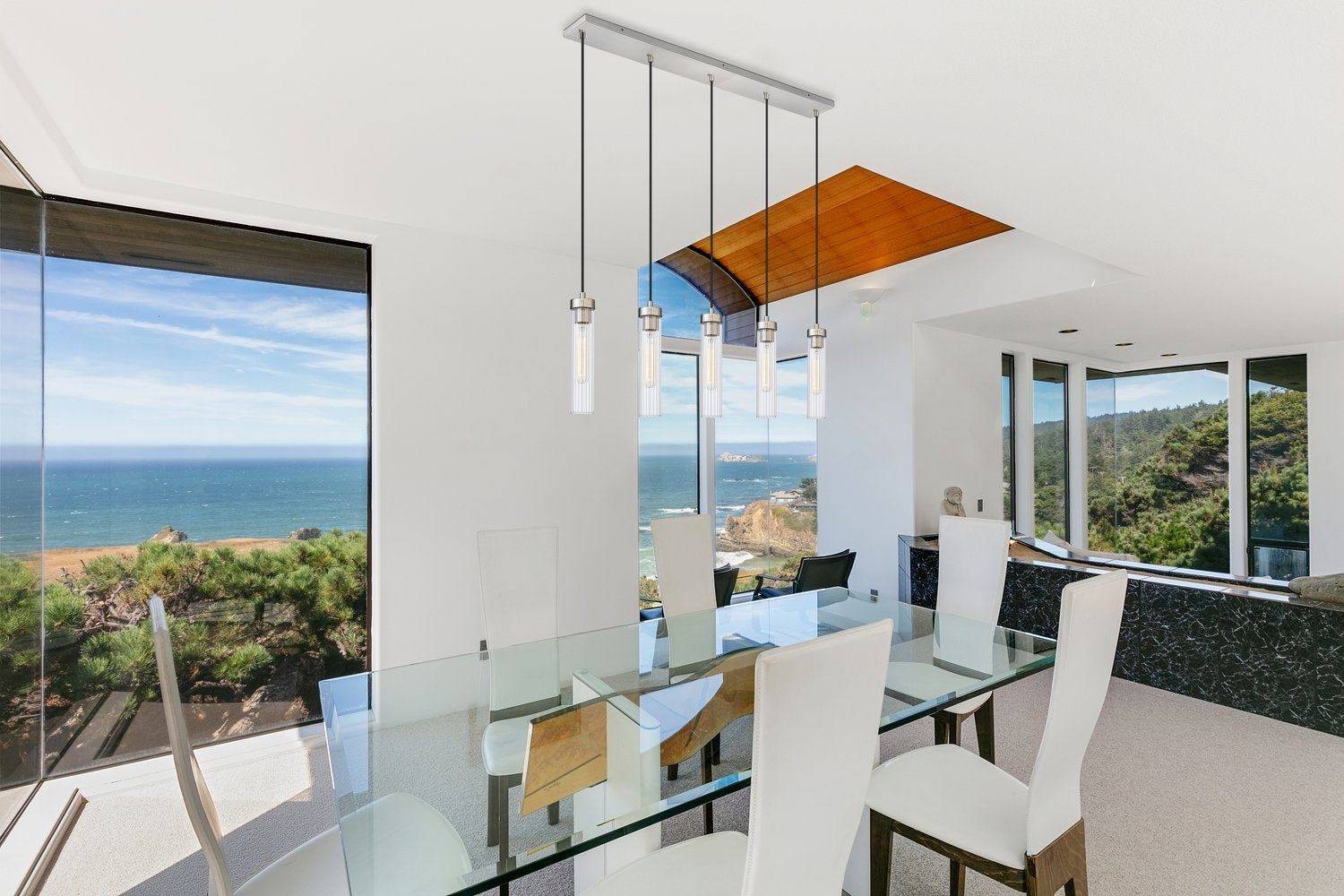 Z-LITE, BEAU LINEAR CHANDELIER, LINEAR LIGHT