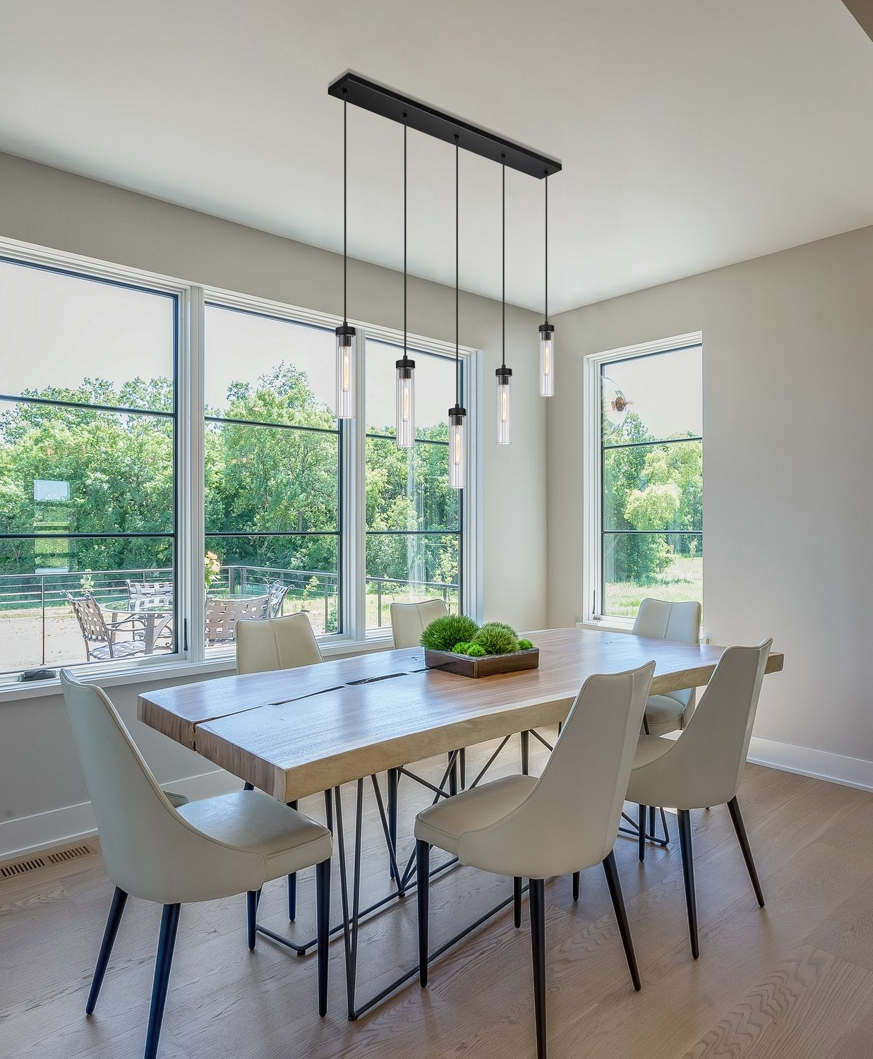 Z-LITE, BEAU LINEAR CHANDELIER, LINEAR LIGHT