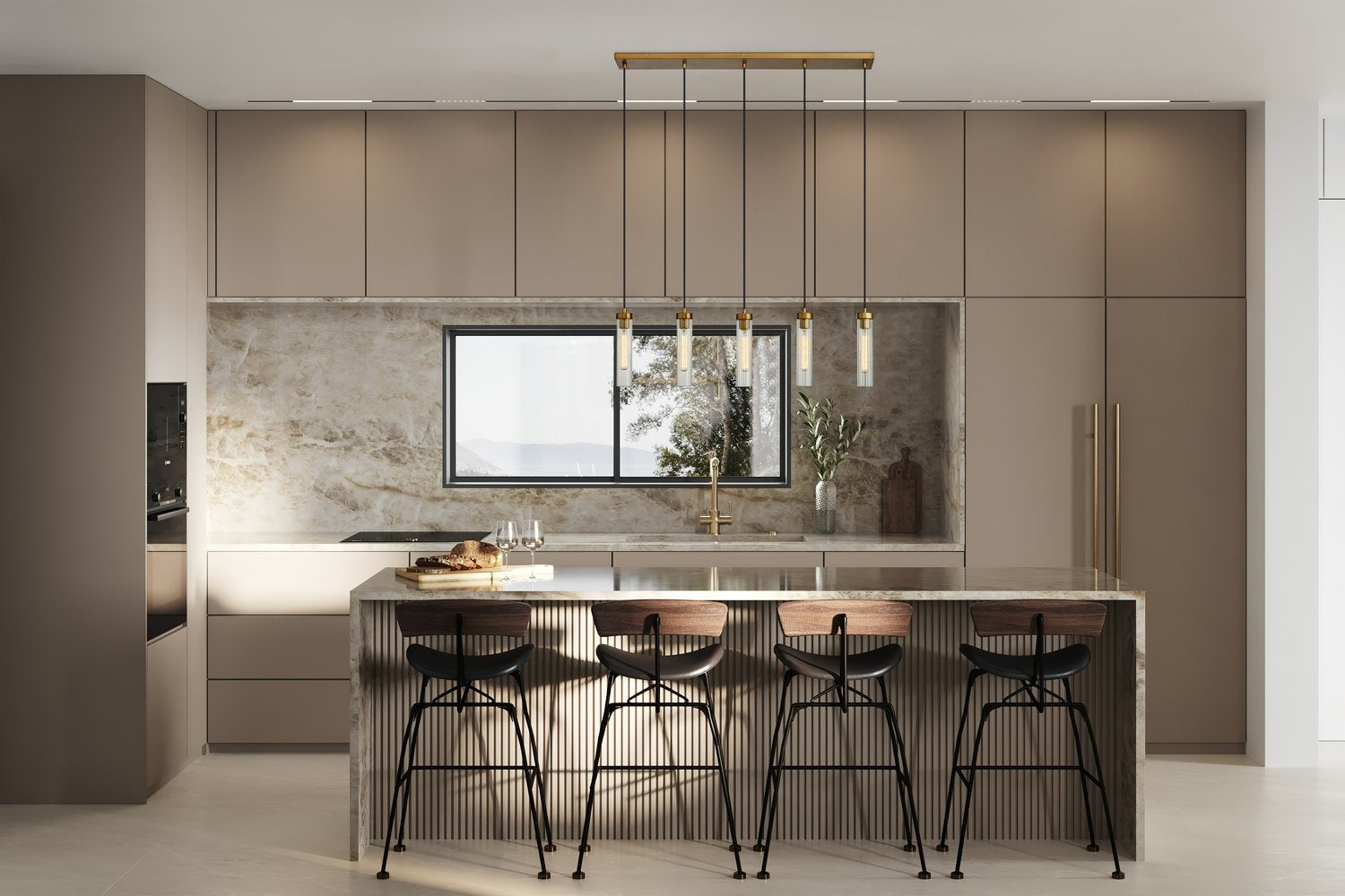 Z-LITE, BEAU LINEAR CHANDELIER, LINEAR LIGHT