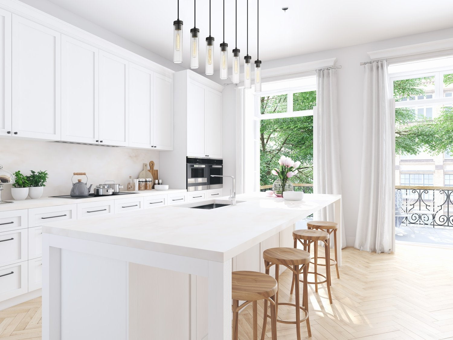 Z-LITE, BEAU LINEAR CHANDELIER, LINEAR LIGHT