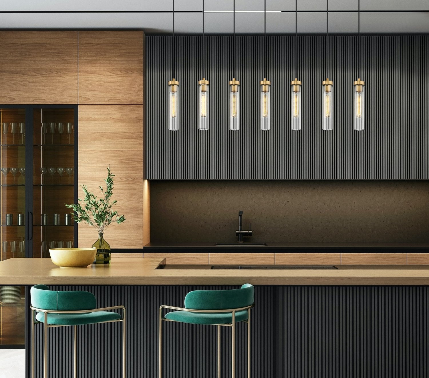 Z-LITE, BEAU LINEAR CHANDELIER, LINEAR LIGHT