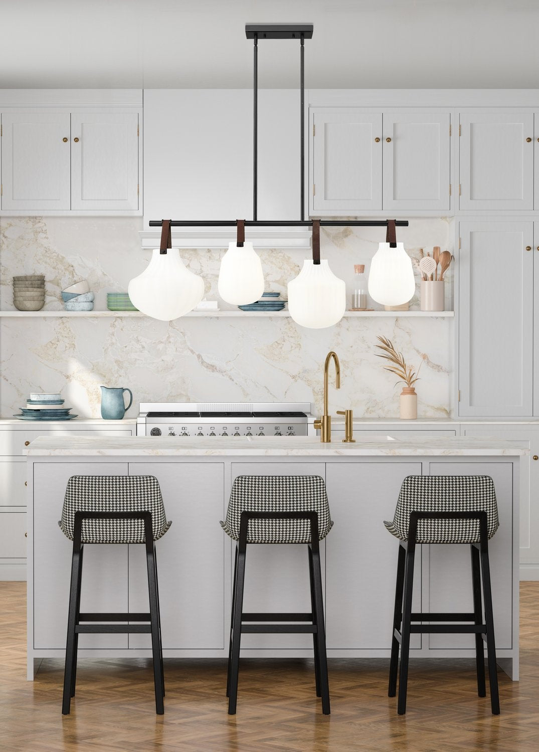 Z-LITE, NEWBURY LINEAR CHANDELIER, LINEAR LIGHT