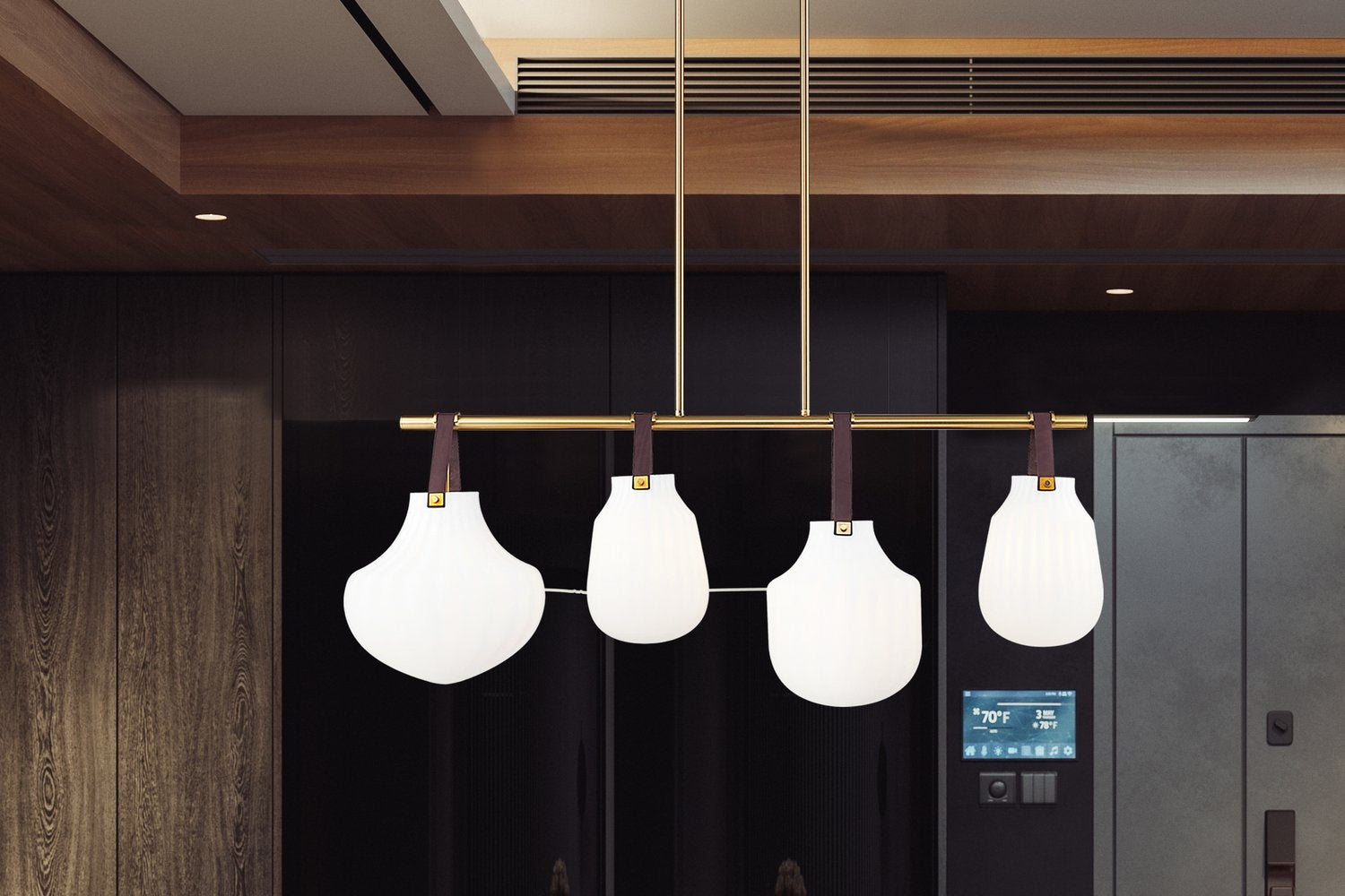 Z-LITE, NEWBURY LINEAR CHANDELIER, LINEAR LIGHT