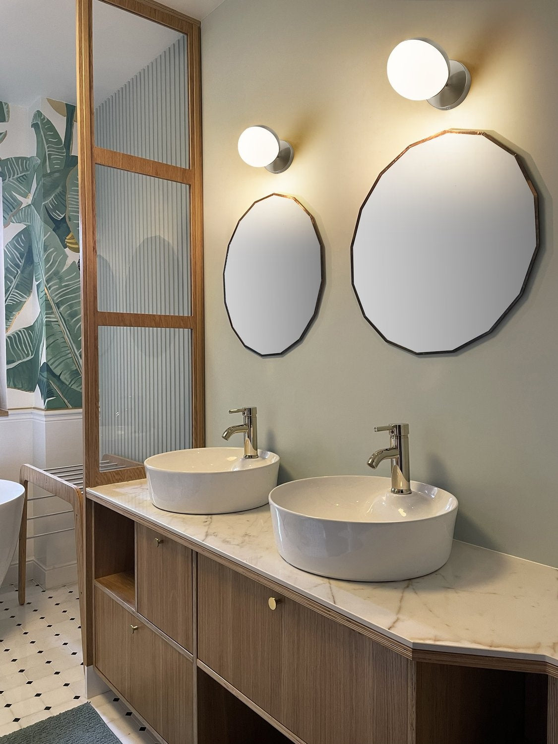 Z-LITE, REALM SPHERE WALL SCONCE, WALL SCONCES