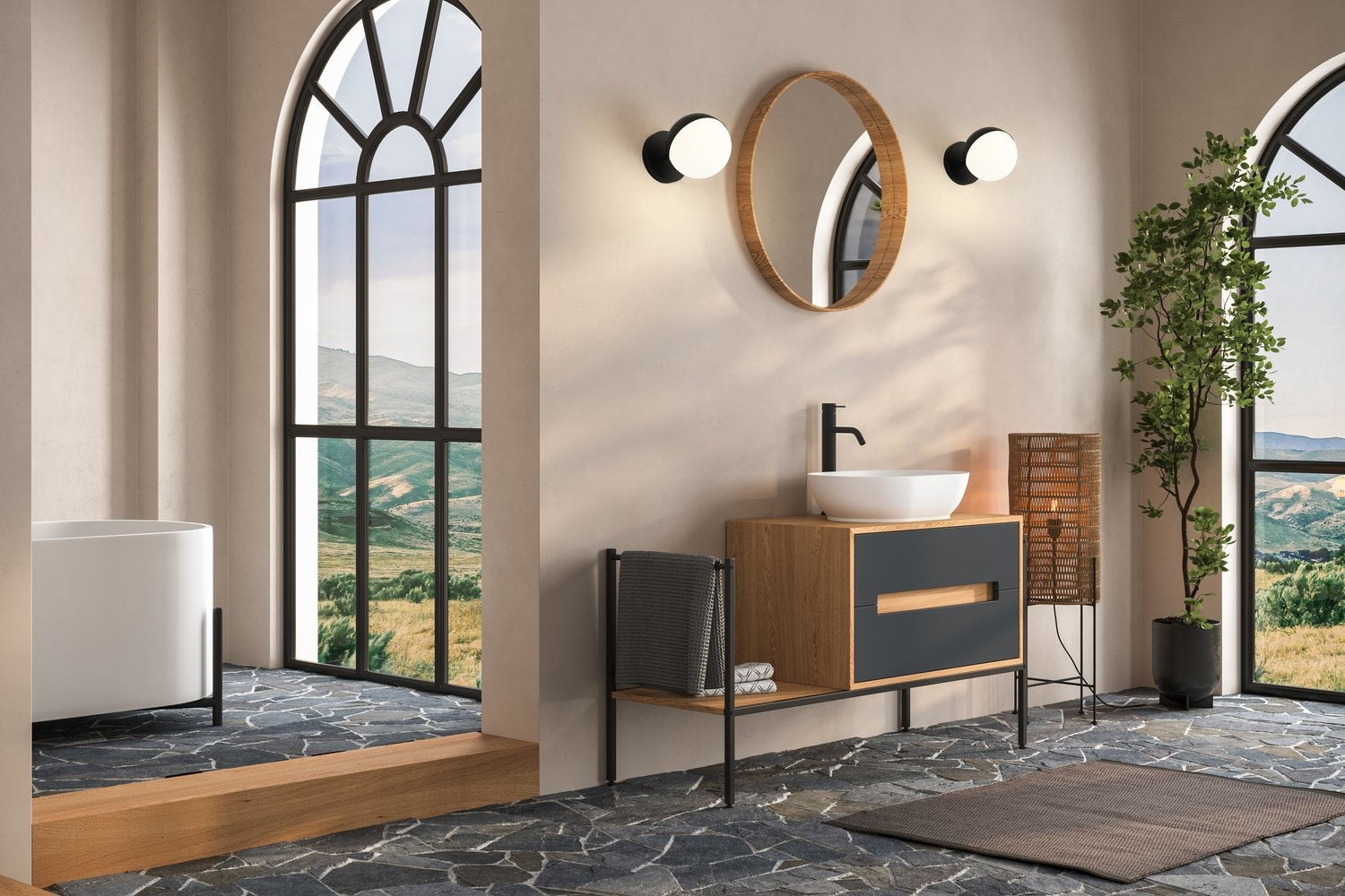 Z-LITE, REALM SPHERE WALL SCONCE, WALL SCONCES