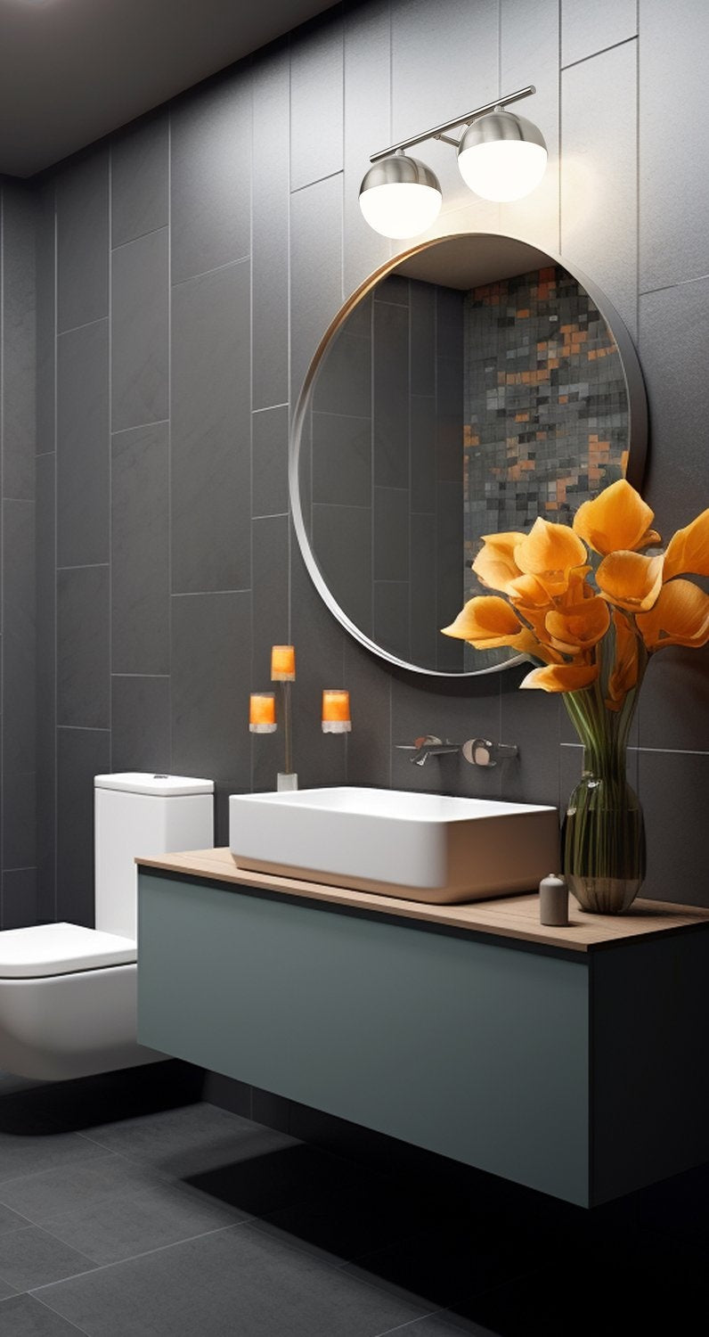 Z-LITE, REALM SPHERE VANITY, VANITY LIGHT