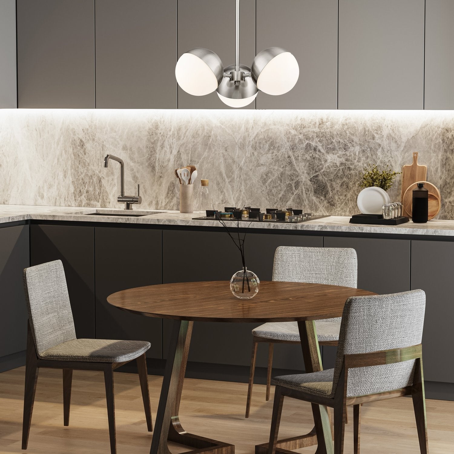 Z-LITE, REALM SPHERE CHANDELIER, CHANDELIER LIGHT