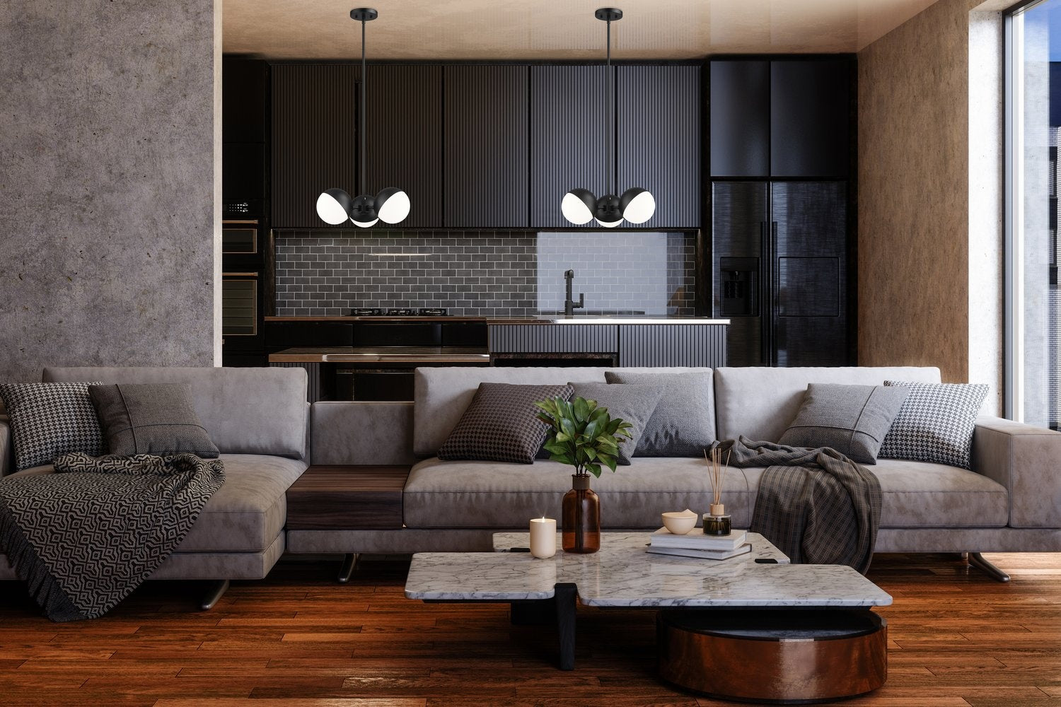 Z-LITE, REALM SPHERE CHANDELIER, CHANDELIER LIGHT
