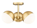 Z-LITE, REALM SPHERE SEMI FLUSH MOUNT, SEMI FLUSH MOUNT LIGHT