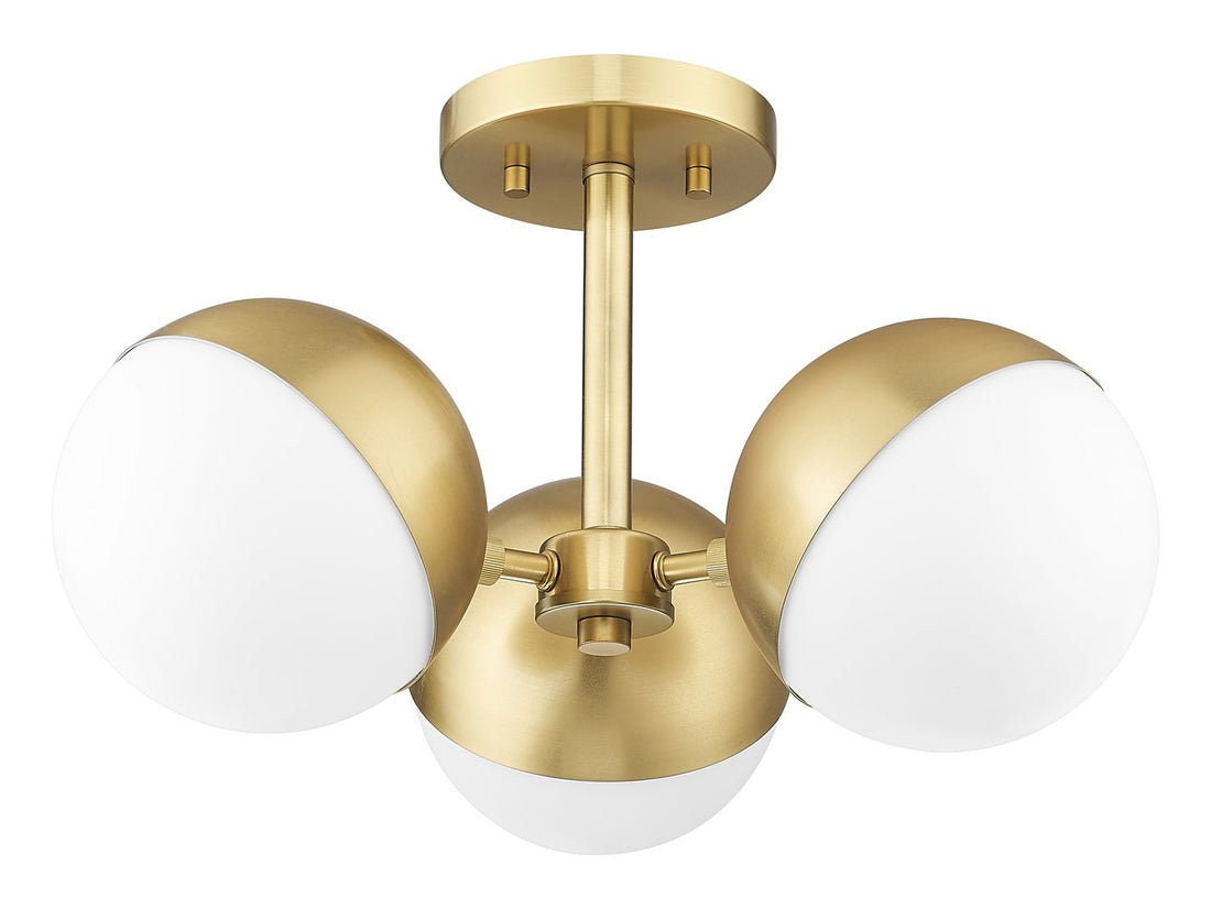 Z-LITE, REALM SPHERE SEMI FLUSH MOUNT, SEMI FLUSH MOUNT LIGHT