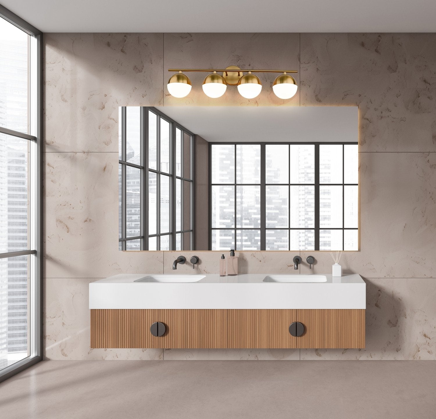 Z-LITE, REALM SPHERE VANITY, VANITY LIGHT