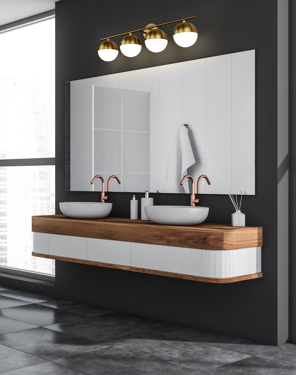 Z-LITE, REALM SPHERE VANITY, VANITY LIGHT