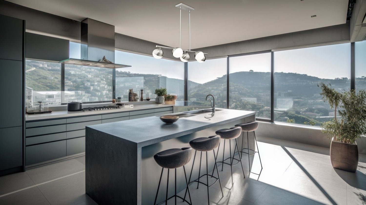 Z-LITE, REALM SPHERE LINEAR CHANDELIER, LINEAR LIGHT