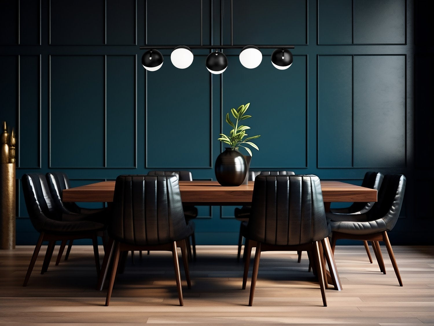 Z-LITE, REALM SPHERE LINEAR CHANDELIER, LINEAR LIGHT