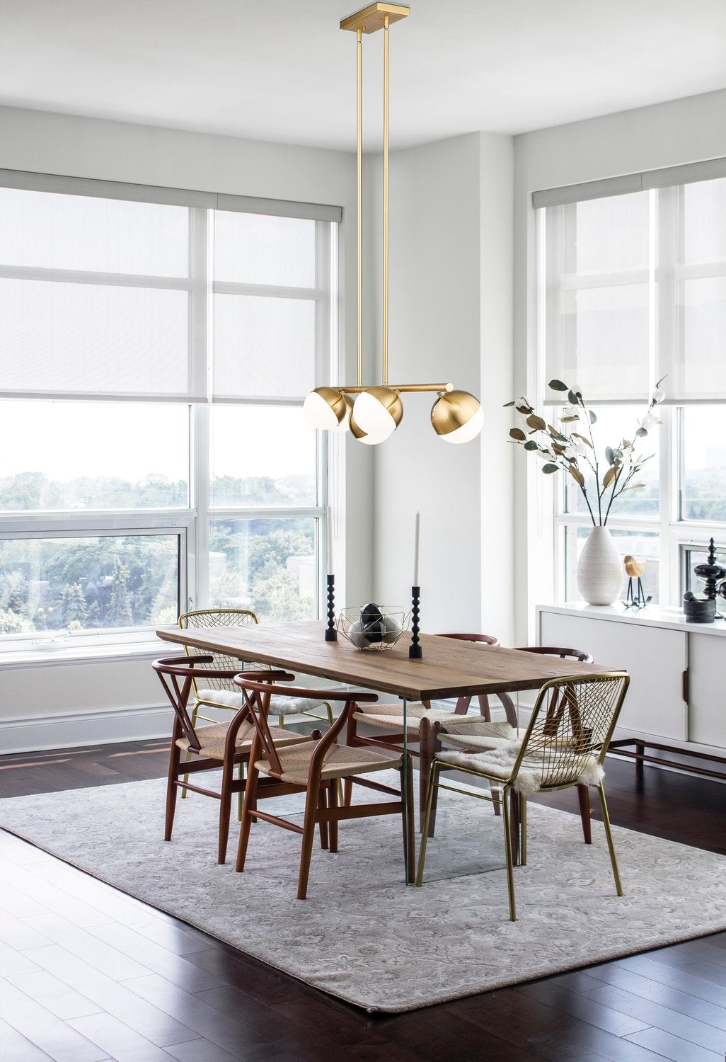 Z-LITE, REALM SPHERE LINEAR CHANDELIER, LINEAR LIGHT