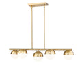Z-LITE, REALM SPHERE LINEAR CHANDELIER, LINEAR LIGHT