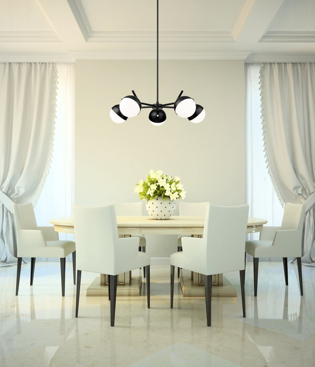 Z-LITE, REALM SPHERE CHANDELIER, CHANDELIER LIGHT