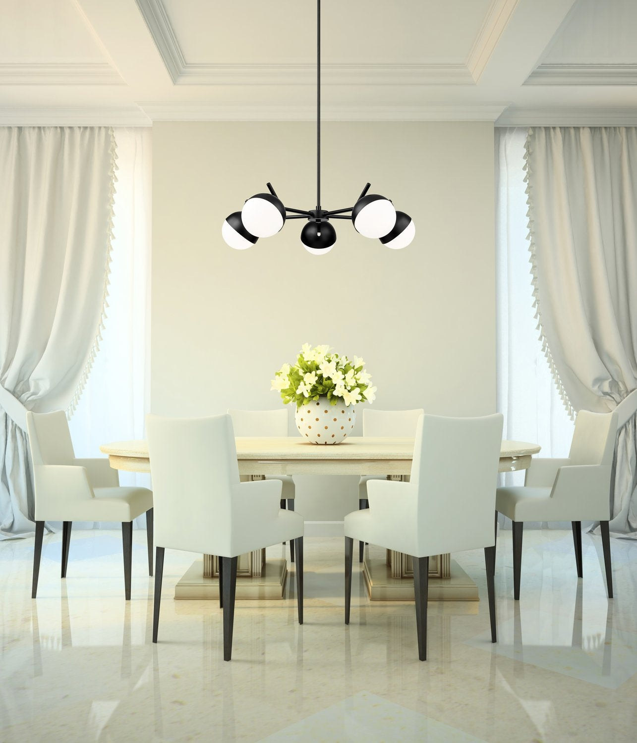 Z-LITE, REALM SPHERE CHANDELIER, CHANDELIER LIGHT