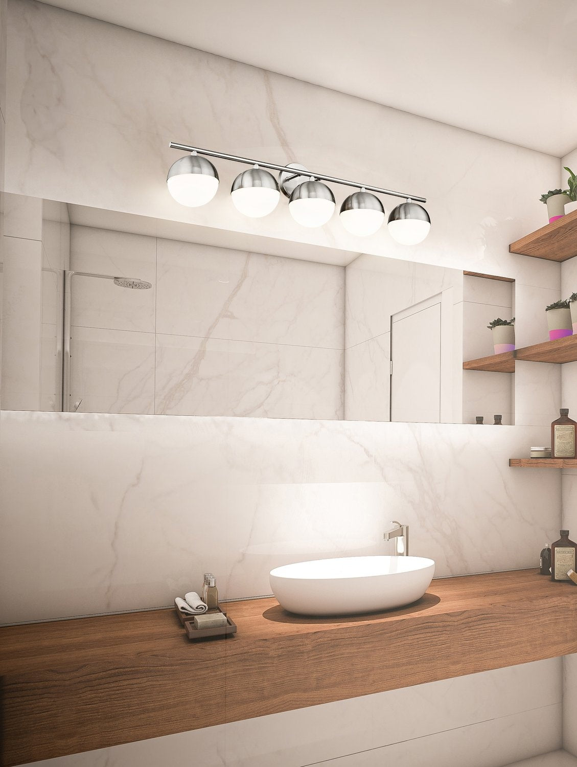 Z-LITE, REALM SPHERE VANITY, VANITY LIGHT