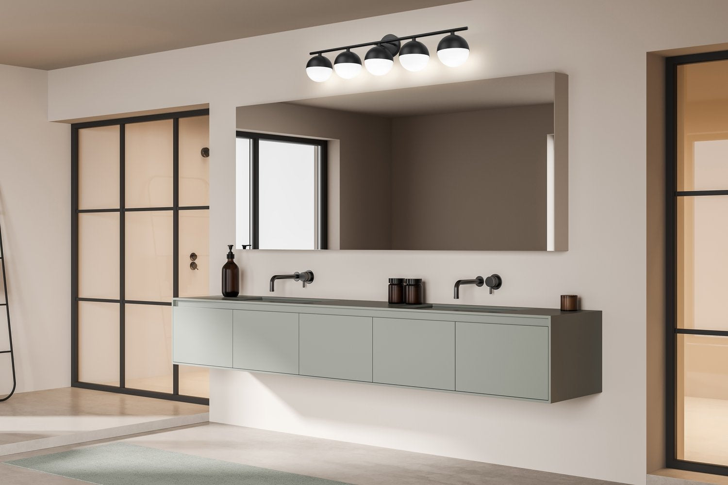 Z-LITE, REALM SPHERE VANITY, VANITY LIGHT