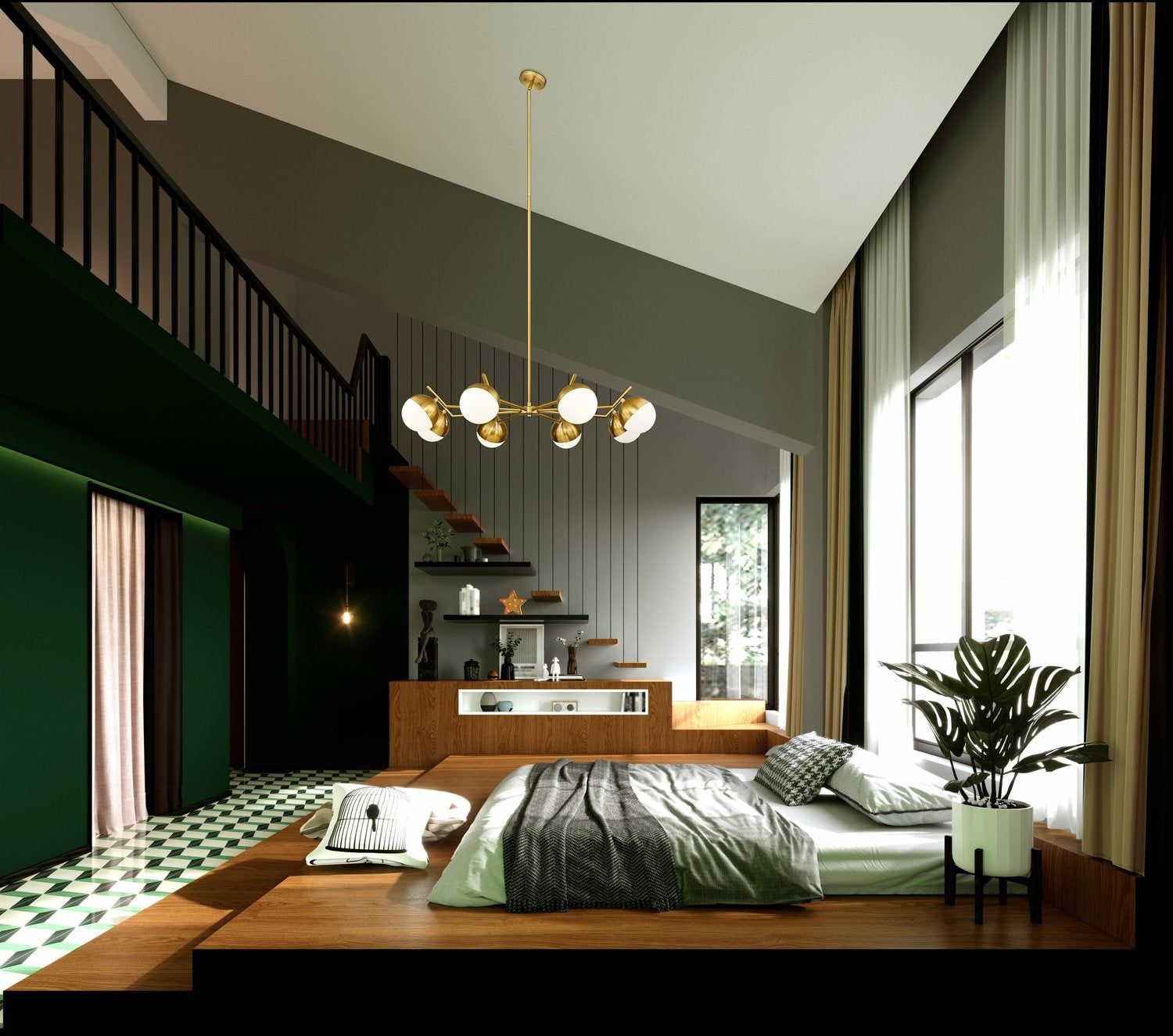 Z-LITE, REALM SPHERE CHANDELIER, CHANDELIER LIGHT