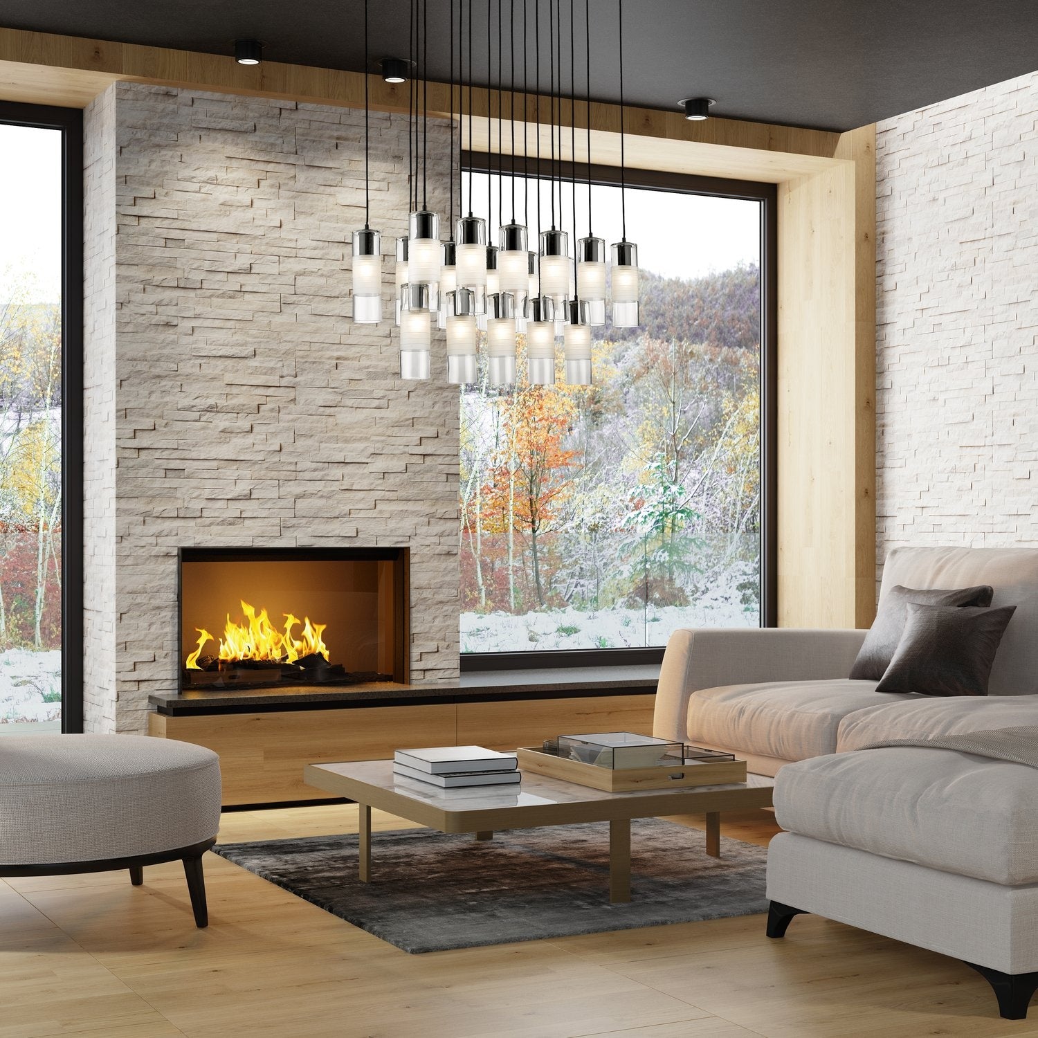 Z-LITE, ALTON LINEAR CHANDELIER, LINEAR LIGHT