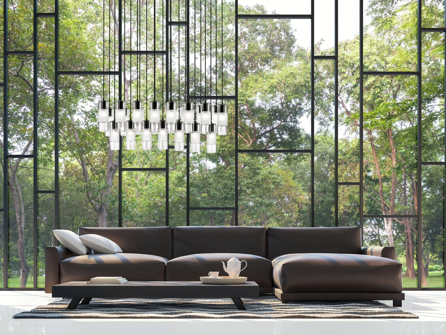 Z-LITE, ALTON LINEAR CHANDELIER, LINEAR LIGHT FIXTURE